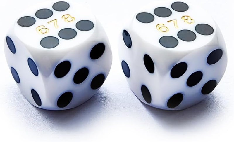 Bescon Professional Small Precision Dice 12.7mm (1/2 inch) with Random Serial Number, Mini Precision Cut Dice 12.7MM Opaque White - Image 1